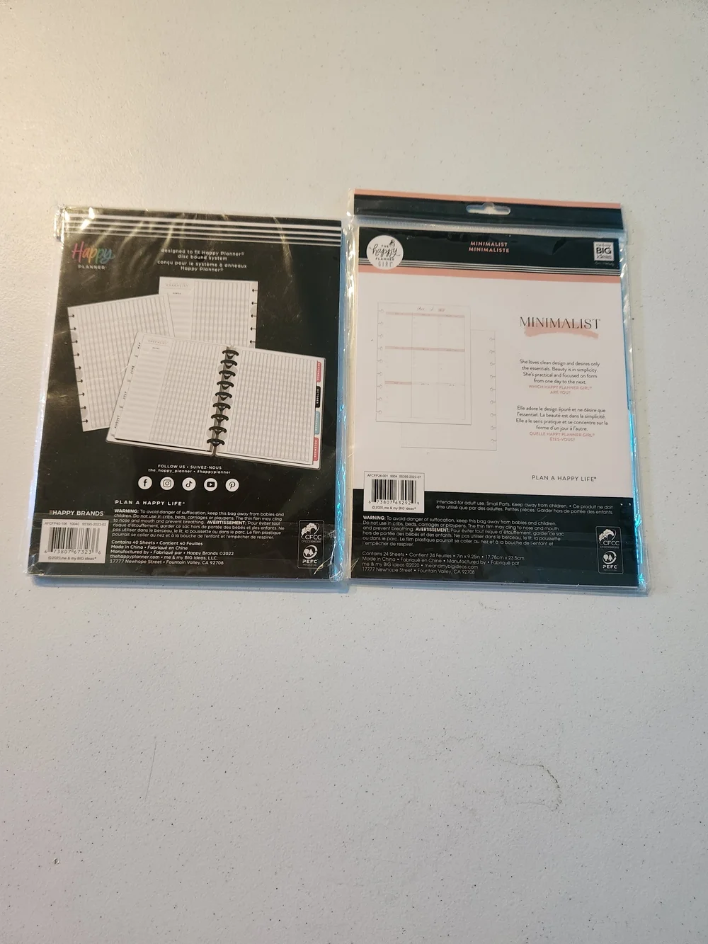 Happy Planner Classic Fill Paper Pads - Black & White